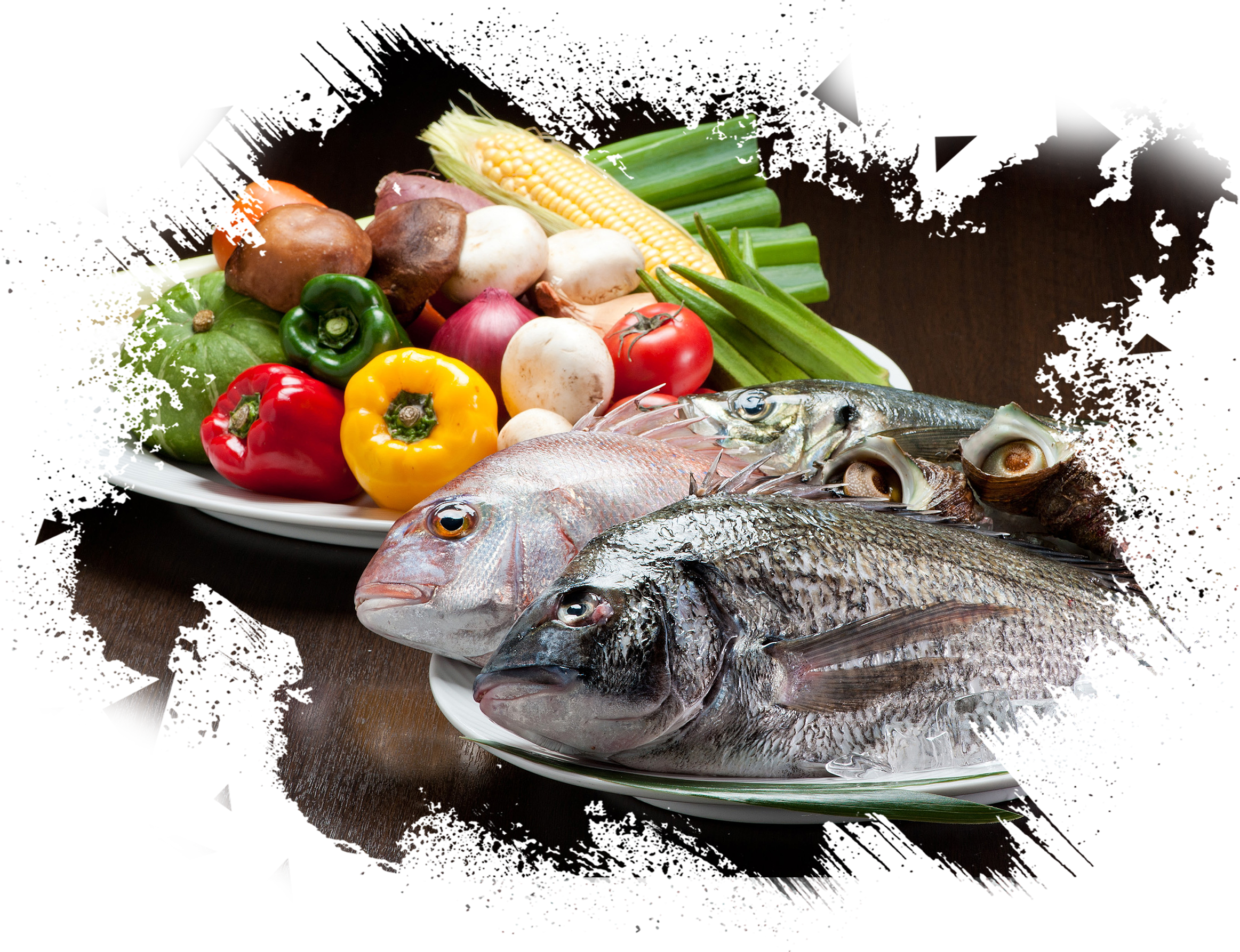 玄海の魚と糸島野菜